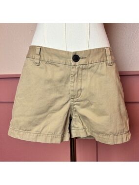 Merona Women's khaki bermuda cotton mini shorts merona sz 4 tan
